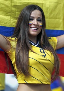 magnifique supportrice colombienne