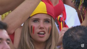 jolie supportrice belge