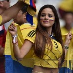 jolie supportrice colombienne