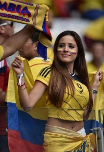 jolie supportrice colombienne